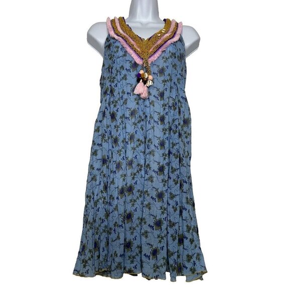 Poupette St Barth Mini Dress Small Floral - Picture 1 of 11